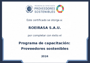 Roeirasa Proveedor Sostenible