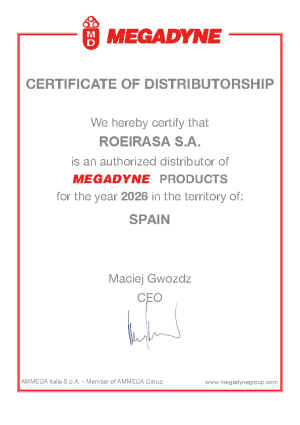 Megadyne Certificado